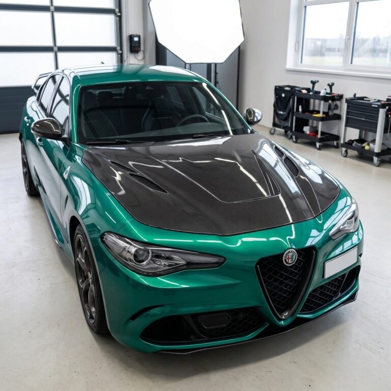 Capot carbone style GTAM pour Giulia