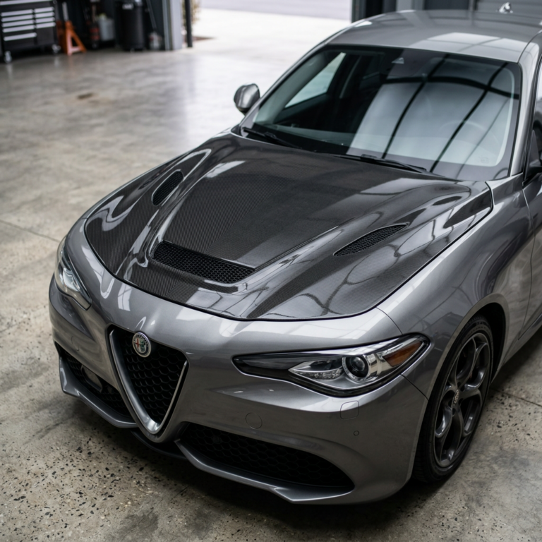 Capot en fibre de carbone pour Alfa Romeo Giulia