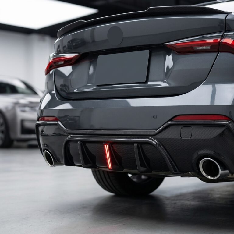 Diffuseur de pare-choc arrière avec feu F1 pour BMW Série 4 G22 G23 Pack M