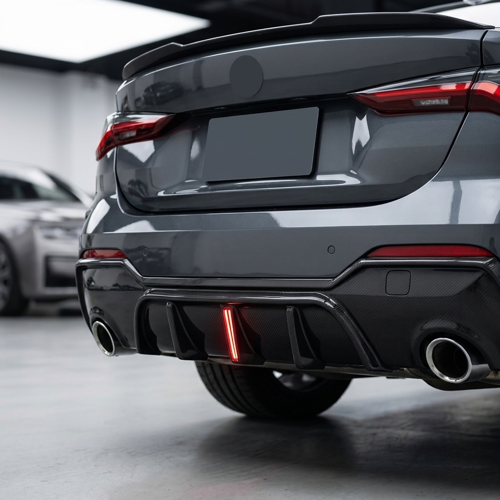 Diffuseur de pare-choc arrière avec feu F1 pour BMW Série 4 G22 G23 Pack M
