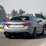 Lèvre de coffre noir pour Alfa Romeo Giulia