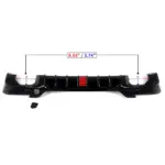 Diffuseur avec feu F1 pour BMW X3 G01