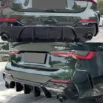 Diffuseur de pare-choc arrière avec feu F1 pour BMW Série 4 G22 G23 Pack M