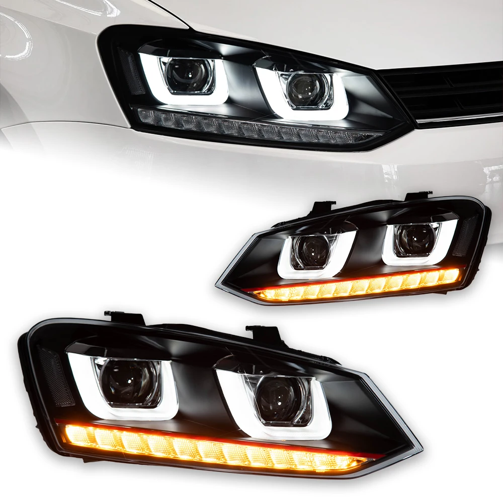 kf-Sb9e84ad2051c4572b5b6bb57cbc485faY Phares LED pour Polo 6 2011 - 2018 – Image 1